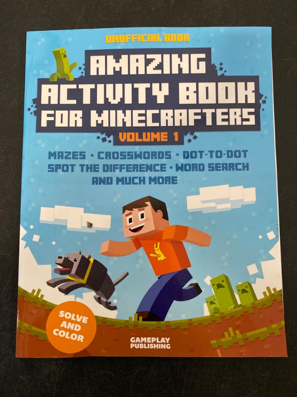 Photo 2 of Amazing Activity Book For Minecrafters, Volume 1: Puzzles, Mazes, Dot-To-Dot, Spot The Difference, Crosswords, Maths, Word Search And More (Unofficial Book)
