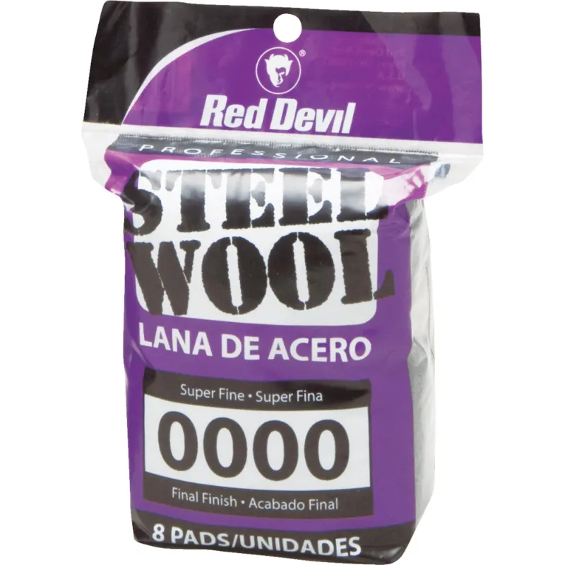 Photo 1 of 2 PACK Red Devil 0320 Steel Wool, 0000 Super Fine, 8 Pads