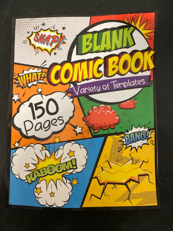 Photo 3 of Blank Comic Book: Create Your Own Comic Adventures - Fun Pages with Creative Layouts - Make Your Own Story Book Paperback – 

