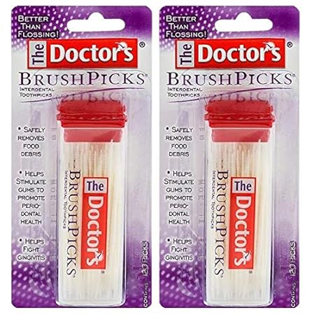 Photo 1 of The Doctor's Brushpicks, Interdental Toothpicks, 120 Count (Pack of 2)
