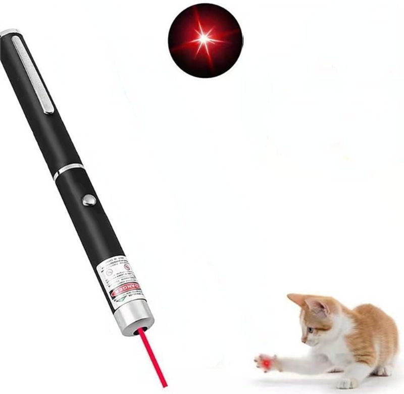 Photo 1 of WNZQK Laser Pointer for Cats Dogs Pet Interactive Toys Laser Presentation Remotes Red Green Purple Light Laser Pointer for Cats Chargeable (1 PCS Pack Red Light, Without Battery)
