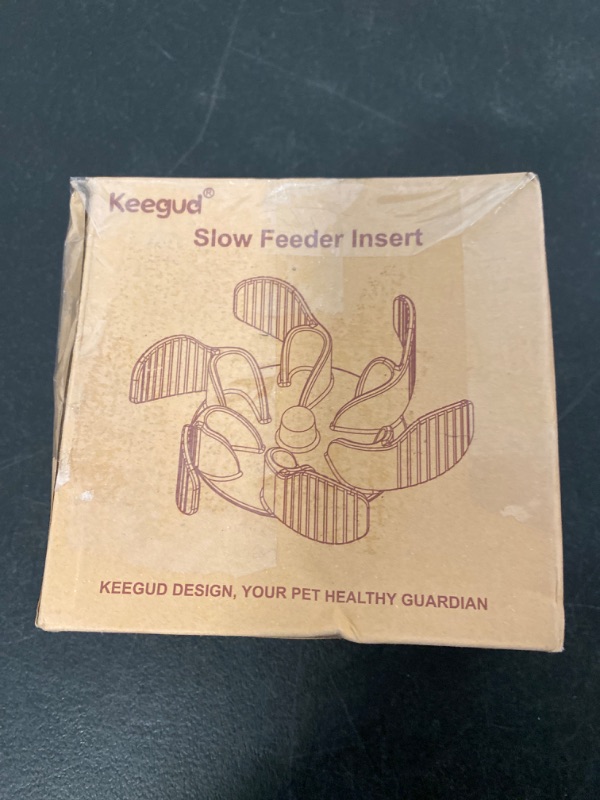 Photo 2 of Keegud Slow Feeder Dog Bowls Insert [36 Octopus Suction Cups] Super Firm Slow Eating Bowl [Cuttable] for Small Breed and Medium Size Dog Compatible with Regular and Elevated (Spiral)
