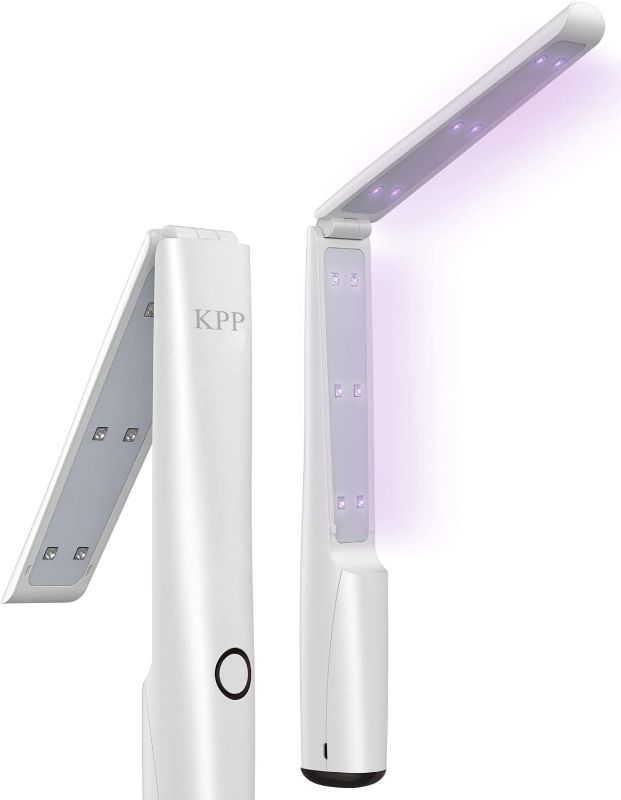 Photo 1 of UV Light Sanitizer Wand, Portable UVC Light Disinfector UV Wand for Smartphone Home Travel Package Belongins Clinically Proven Disinfector Chargable KPP (white1)
