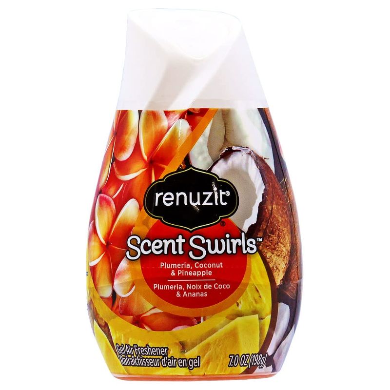 Photo 1 of RENUZIT - Scent Plumeria, Coconut & Pineapple Gel Air fresheners - 7oz 3 PACK