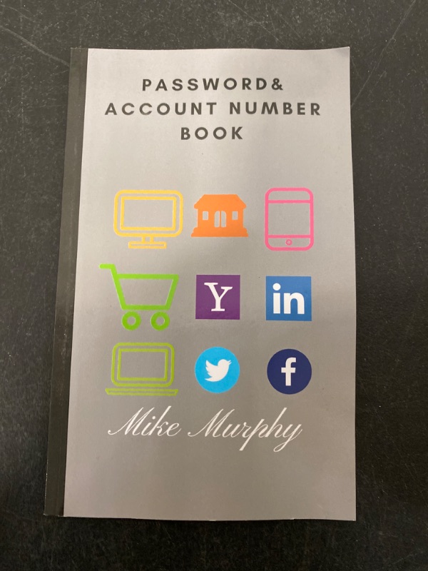 Photo 2 of Password & Account Number Book: Never forget the password again Paperback – Large Print, January 24, 2018
