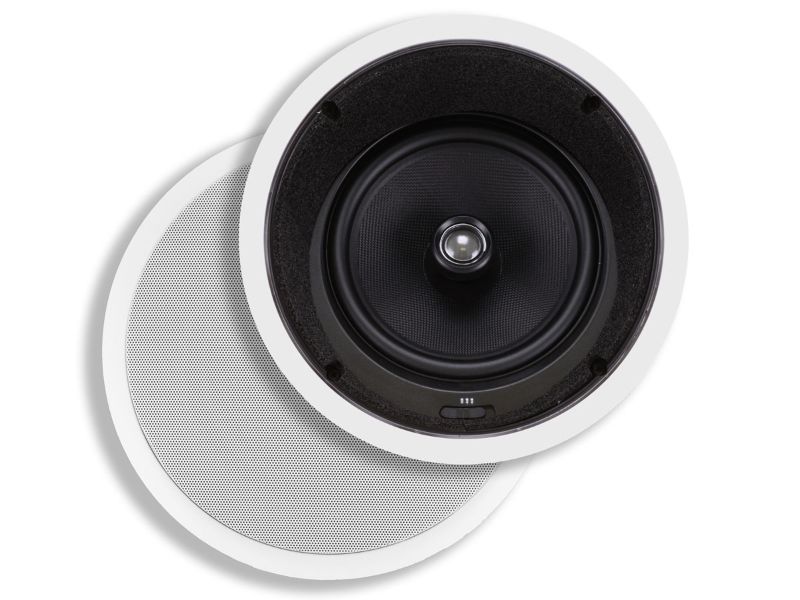 Photo 1 of Monoprice Caliber In-Ceiling Speakers, 8in Fiber 2-Way with 15° Angled Drivers (pair)
