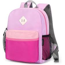 Photo 1 of HawLander Preschool Backpack for Toddler Girls, Kids School Bag, Ages 3 to 7 years old, Mini, 
Pink And Purple 