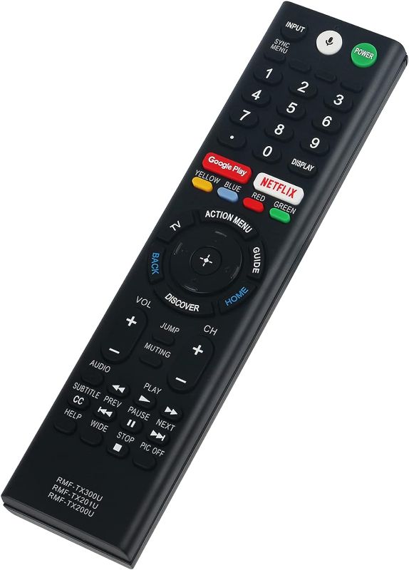 Photo 2 of RMF-TX300U Replace Remote Sub RMF-TX200U RMF-TX201U w Voice Control fit for Sony Smart 4K TV 149331811 XBR-55X850S XBR-55X930D XBR-65X850D XBR-65X930D XBR-75X850D XBR-75X940D XBR-85X850D XBR-43X800D