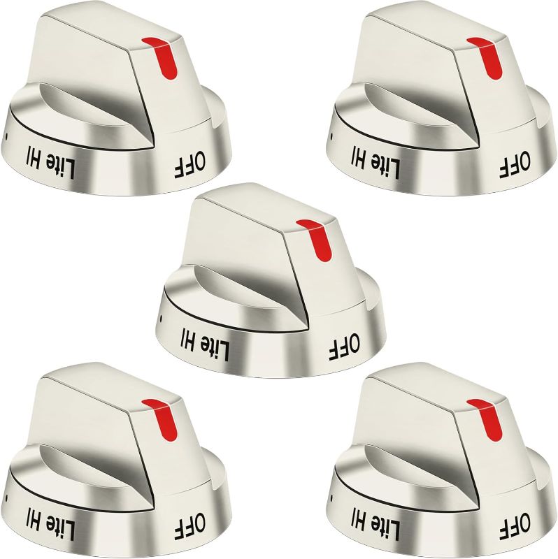Photo 1 of LONGADS DG64-00473A Stainless Steel and Aluminium Modern Style Range Oven Burner Knob - Silver