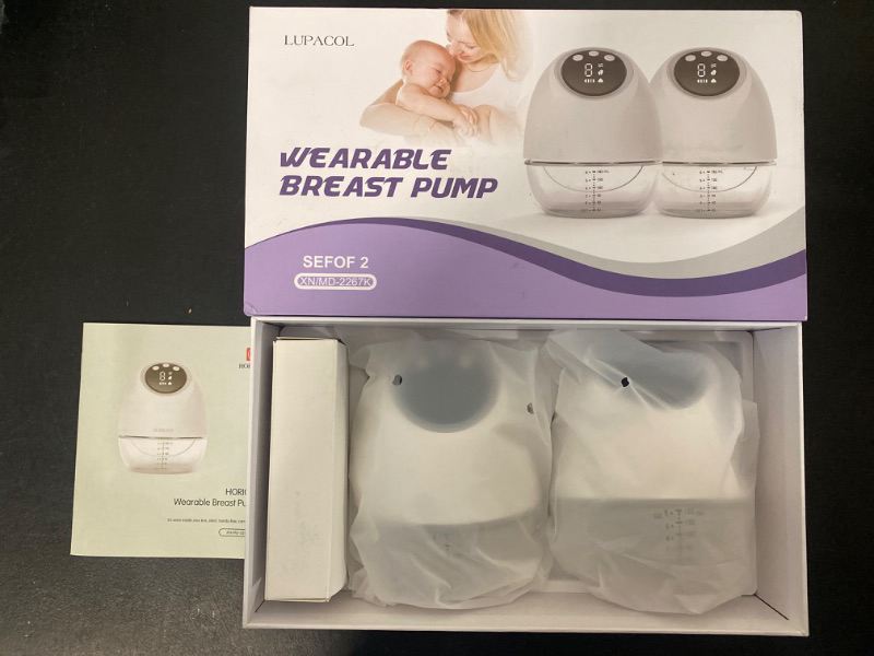 Photo 3 of Double Wearable Electric Breast Pump, Portable Breast Pump Hands Free, Low Noise, Longer Battery Life, Memory Function, 3 Modes & 10 Levels, LCD Display Screen, 17/21/25mm Flange, 2 Pack