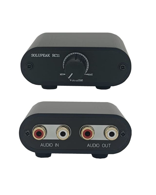 Photo 2 of TENEALAY RCA Audio Volume Controller, line Volume Control Box, Mini attenuator knob -RC11