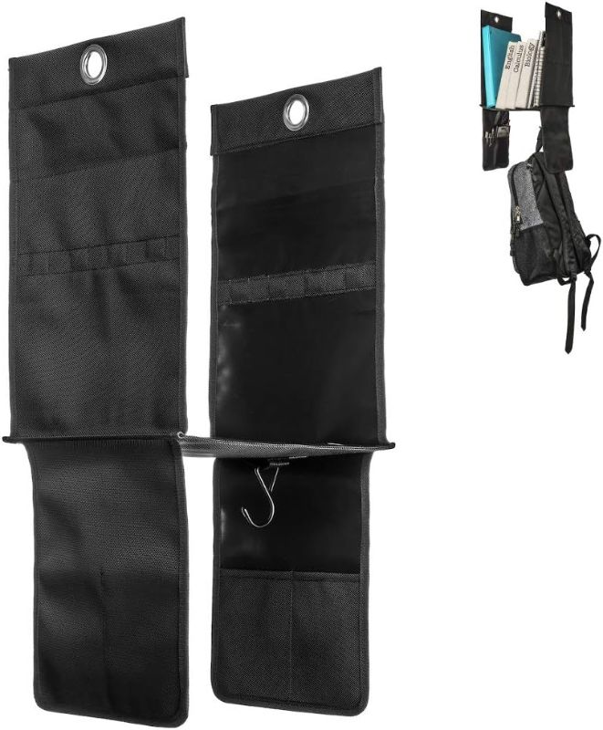 Photo 1 of Oxel Hanging Locker Shelf Organizer with 2 Hooks and 4 Small Pockets