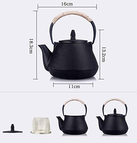 Photo 2 of suyika Japanese Tetsubin Tea Kettle Cast Iron Teapot with Stainless Steel Infuser 30 oz/900 ml