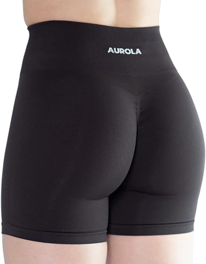Photo 1 of AUROLA Intensify Workout Shorts for Women Seamless Scrunch Short Gym Yoga Running Sport Active Exercise Fitness Shorts M