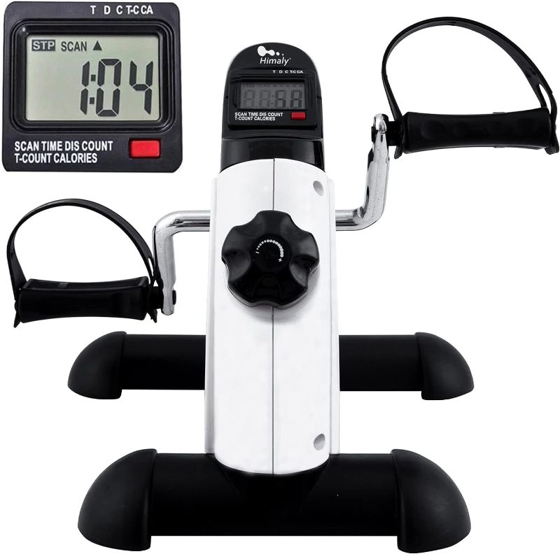 Photo 1 of Mini Exercise Bike, himaly Under Desk Bike Pedal Exerciser Portable Foot Cycle Arm & Leg Peddler Machine with LCD Screen Displays