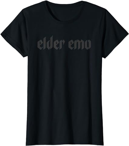 Photo 1 of Elder Emo. For Old Fans Of Emo Music. Goth Alternative Scene T-Shirt women SIZE MEDIUM 