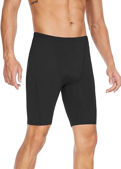Photo 1 of Fiteng Men's Swim Jammers - Athletic Training Endurance Swimsuits Racing Competition Swimwear SMALL
