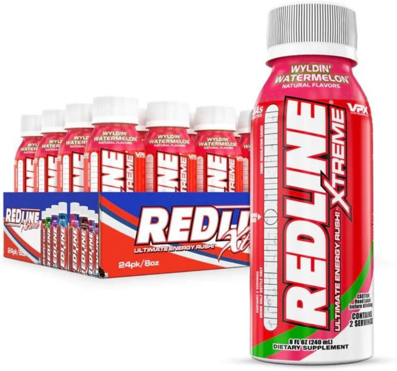 Photo 1 of vpx Redline Xtreme, Watermelon, 8 Fl Oz (Pack of 24)