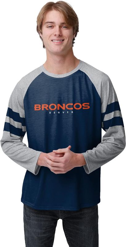 Photo 1 of FOCO Men's NFL Team Logo Raglan T-Shirt