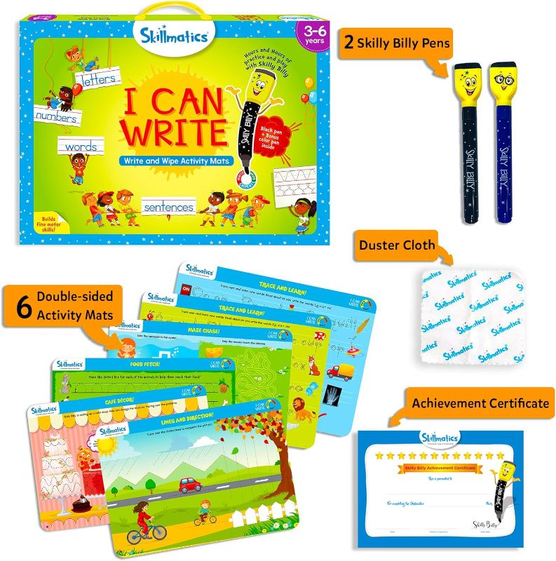 Photo 2 of Skillmatics Educational Toy - I Can Write, Preschool & Kindergarten Learning Activity for Kids, Toddlers, Supplies for School, Gifts for Girls & Boys Ages 3, 4, 5, 6