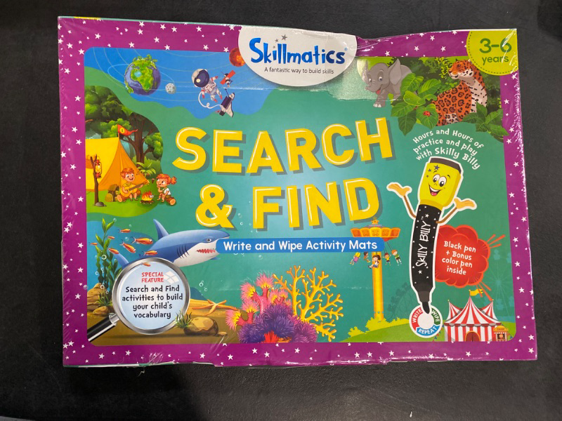 Photo 3 of Skillmatics Preschool Learning Activity - Search and Find Educational Game, Perfect for Kids, Toddlers Who Love Toys, Art and Craft Activities, Gifts for Girls and Boys Ages 3, 4, 5, 6