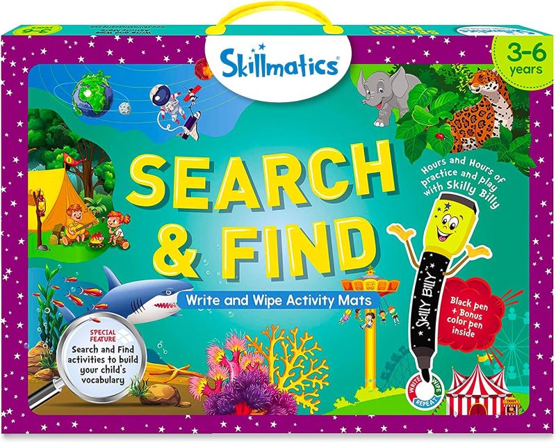 Photo 1 of Skillmatics Preschool Learning Activity - Search and Find Educational Game, Perfect for Kids, Toddlers Who Love Toys, Art and Craft Activities, Gifts for Girls and Boys Ages 3, 4, 5, 6