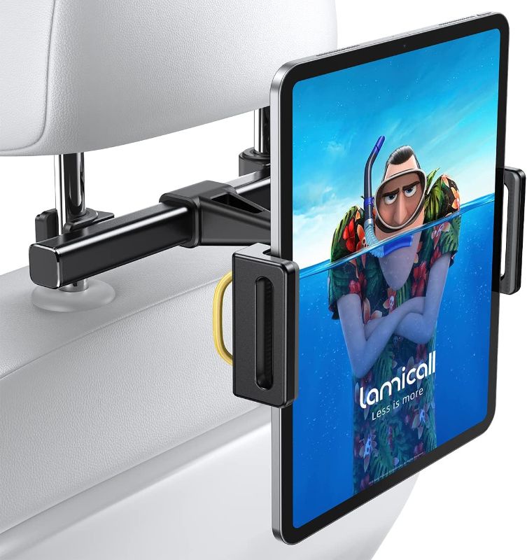 Photo 1 of Lamicall Car Tablet Headrest Holder - Car Back Seat Headrest Tablet Mount Stand for Kids, Road Trip Essentials, Compatible with iPad Pro Air Mini, Galaxy Tab, Other 5.5 to 8.6" Wide Devices, Black
Visit the Lamicall Store