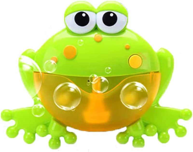 Photo 1 of Frog Bubble Maker for Bath, Foam Blower Bubbling Making Machine, Nursery Rhyme Musical Bathtub Toy for Baby Kids Happy Tub Time