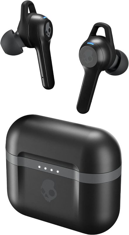 Photo 1 of Skullcandy Indy Evo In-Ear Wireless Earbuds, 30 Hr Battery, Microphone, Works with iPhone Android and Bluetooth Devices - Black