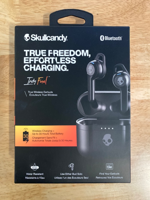 Photo 4 of Skullcandy Indy Evo In-Ear Wireless Earbuds, 30 Hr Battery, Microphone, Works with iPhone Android and Bluetooth Devices - Black