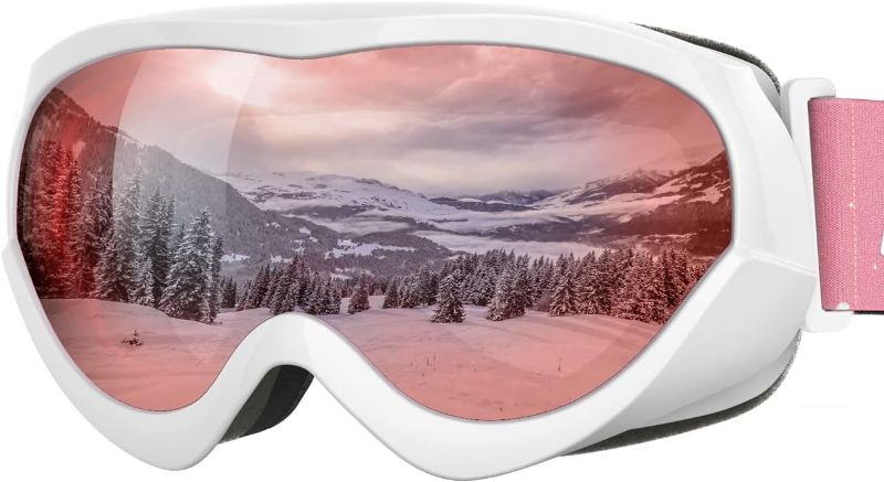 Photo 1 of OutdoorMaster Kids Ski Goggles - Helmet Compatible Snow Goggles for Boys & Girls with 100% UV Protection