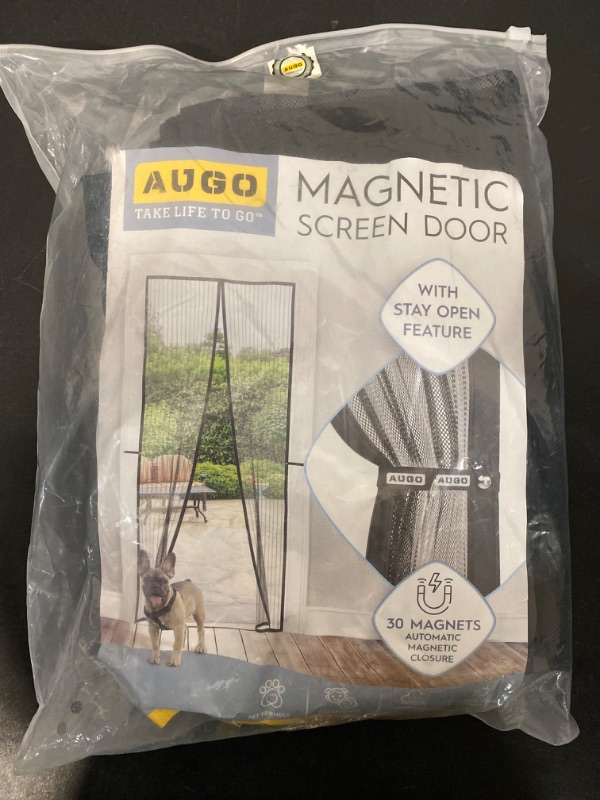 Photo 2 of AUGO Magnetic Screen Door - Self Sealing, Heavy Duty, Hands Free Mesh Partition Keeps Bugs Out - Pet and Kid Friendly - Patent Pending Keep Open Feature