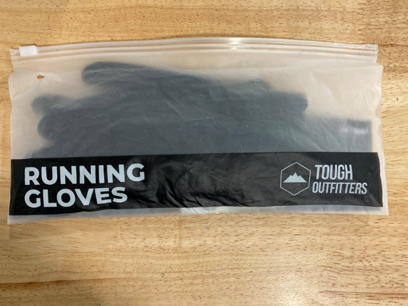 Photo 4 of Tough Outdoors Running Gloves with Touch Screen - Winter Glove Liners for Texting, Cycling - Thin & Lightweight Cold Weather Thermal Gloves