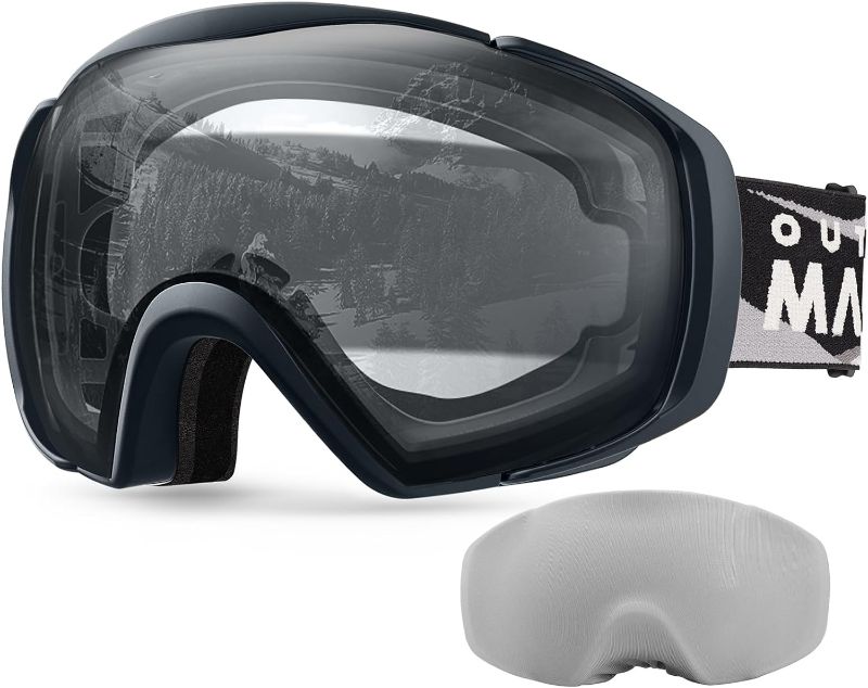 Photo 1 of OutdoorMaster Ski Goggles with Cover Snowboard Snow Goggles OTG Anti-Fog for Men Women