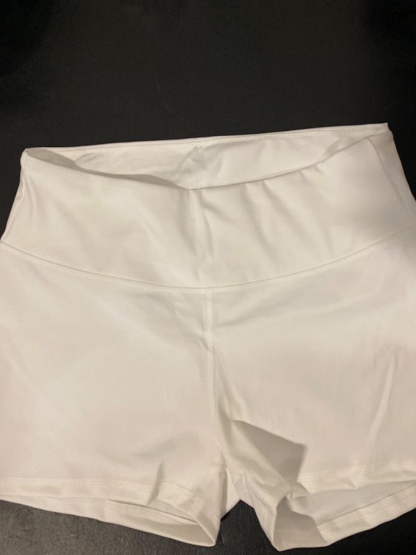 Photo 1 of  Women's Bike Shorts with Pockets - High Waist Compression Running Workout Athletic Yoga Shorts