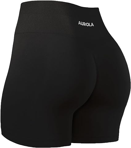 Photo 1 of AUROLA Dream Collection Workout Shorts for Women Scrunch Seamless Soft High Waist Gym Shorts XL