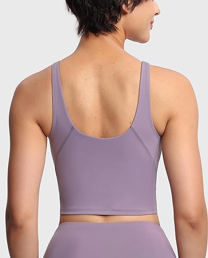 Photo 2 of THE GYM PEOPLE Womens' Sports Bra Longline Wirefree Padded with Medium Support size  M