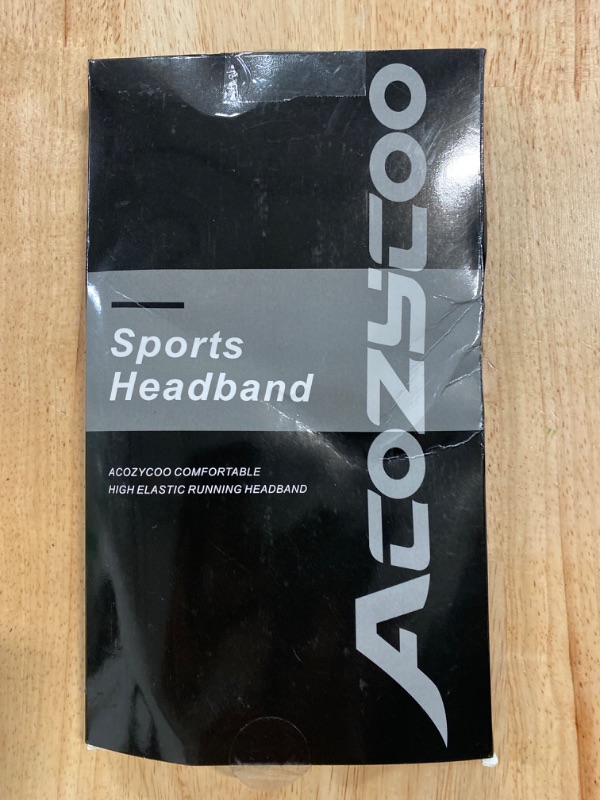 Photo 3 of Acozycoo Mens Running Headband,5Pack,Mens Sweatband Sports Headband for Running,Cycling,Basketball,Yoga,Fitness Workout Stretchy Unisex Hairband