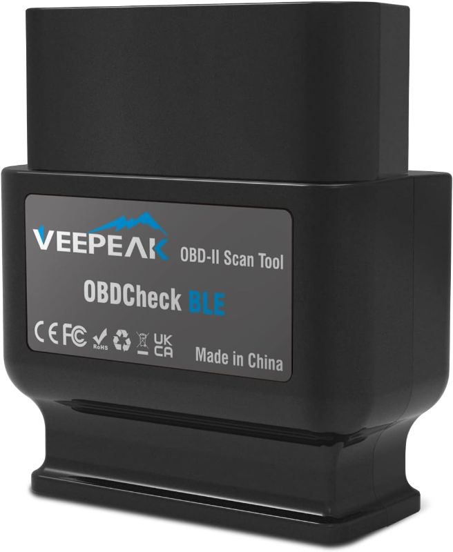 Photo 1 of Veepeak OBDCheck BLE Bluetooth OBD II Scanner Auto Diagnostic Scan Tool for iOS & Android, Bluetooth 4.0 Car Check Engine Light Code Reader