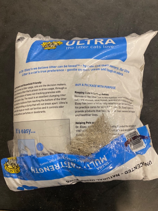 Photo 4 of Dr. Elsey’s Premium Clumping Cat Litter - Ultra - 99.9% Dust-Free, Low Tracking, Hard Clumping, Superior Odor Control, Unscented & Natural Ingredients