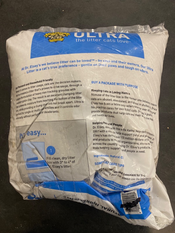 Photo 4 of Dr. Elsey’s Premium Clumping Cat Litter - Ultra - 99.9% Dust-Free, Low Tracking, Hard Clumping, Superior Odor Control, Unscented & Natural Ingredients