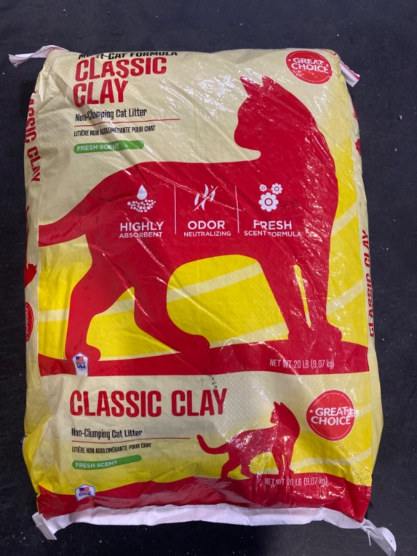 Photo 2 of Grreat Choice Great Choice Classic Non-Clumping Multi-Cat Clay Cat Litter - Scented 20lb