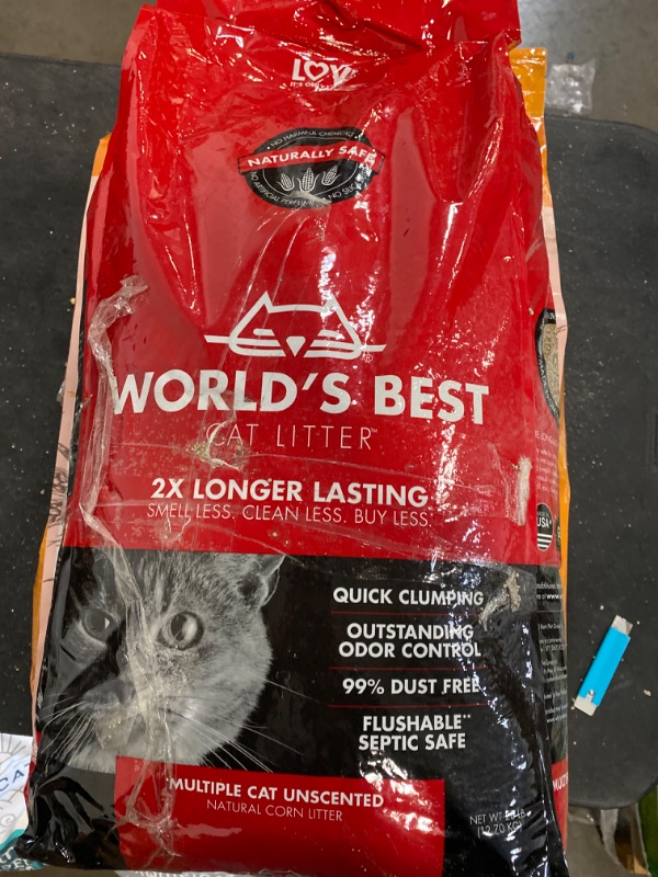 Photo 2 of World's Best Cat Litter, Clumping Litter Formula for Multiple Cats, 28-Pounds