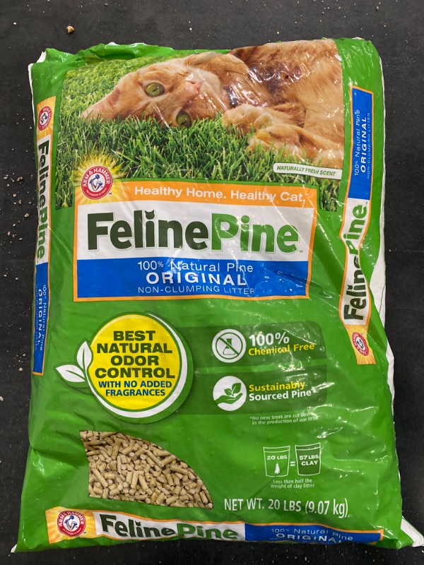 Photo 3 of Feline Pine Original 100% Natural Cat Litter, 20Lb 