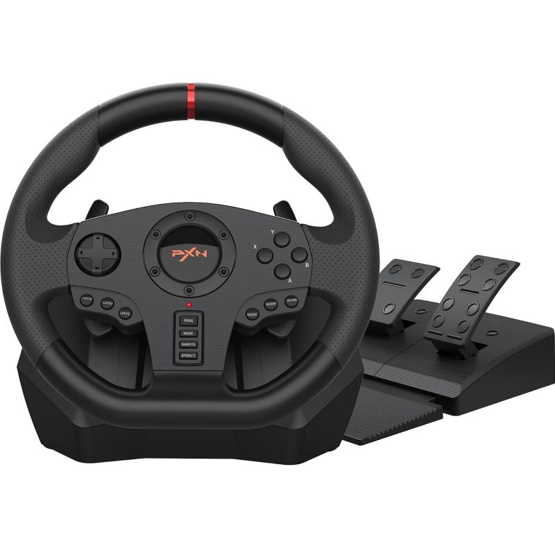 Photo 1 of PXN PC Racing Wheel Steering Wheel V900 Driving Simulator 270°/900° Rotation Gaming Steering Wheel with Pedals for PC,PS4,PS3,Xbox Series X|S, Xbox One