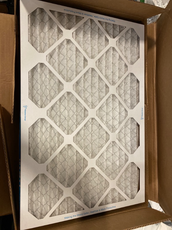Photo 2 of Aerostar 16x24x1 MERV 8 Pleated Air Filter, AC Furnace Air Filter, 6 Pack (Actual Size: 15 3/4"x 23 3/4" x 3/4")