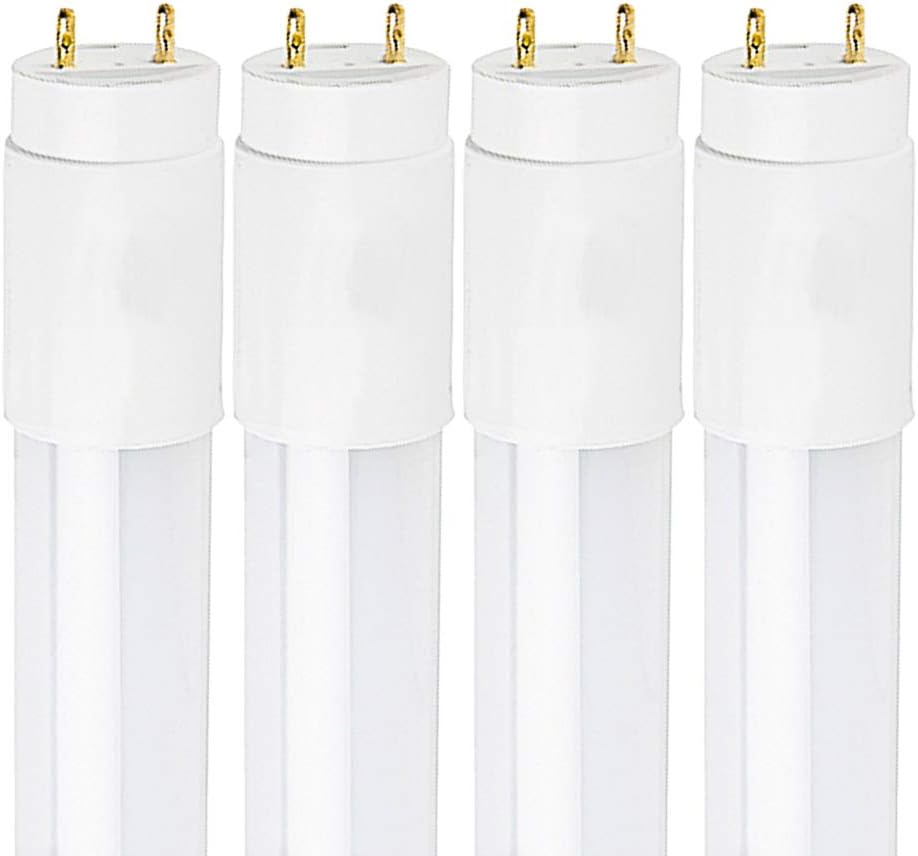 Photo 1 of LUXRITE 3FT LED Tube Light, T8, 16W (25W Equivalent), 6500K Daylight, 1600 Lumens, Fluorescent Light Tube Replacement, Direct or Ballast Bypass, ETL Listed Check Ballast List Compatibility (4 Pack)