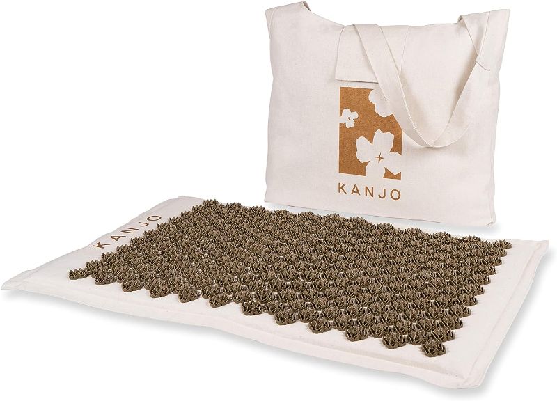 Photo 1 of FSA HSA Eligible Kanjo Coconut Acupressure Mat with Carry Bag | Eco Friendly Coconut Fiber Core | Neck, Back & Shoulder Pain Relief | Promotes Stress Relief, Relaxation and Headache Relief