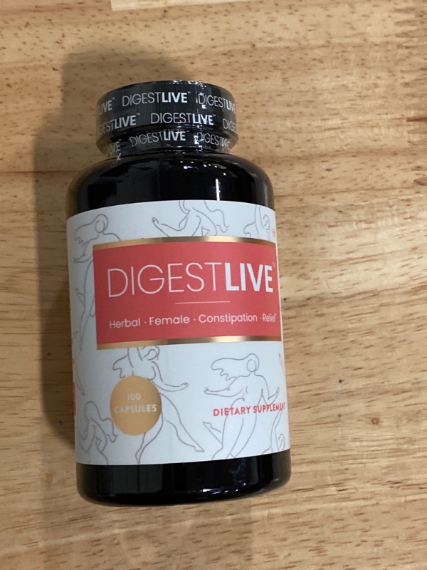 Photo 2 of DigestLive - Laxative, Constipation Relief for Women - Stool Softener - 100% Natural - 100 Capsules - Female Colon Cleanse, Detox - Gas and Bloating Relief - Vegan, Gluten and GMO free