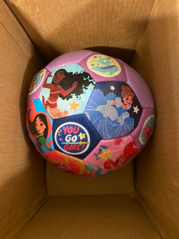 Photo 2 of Capelli Sport Disney Princess Soccer Ball, Youth Kids Indoor Outdoor Soccer Ball, Size 3 and Size 5